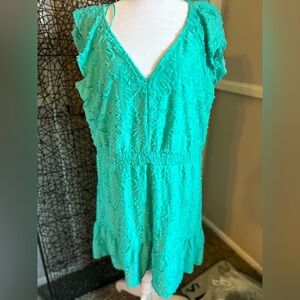 Lauren Conrad aqua dress XL